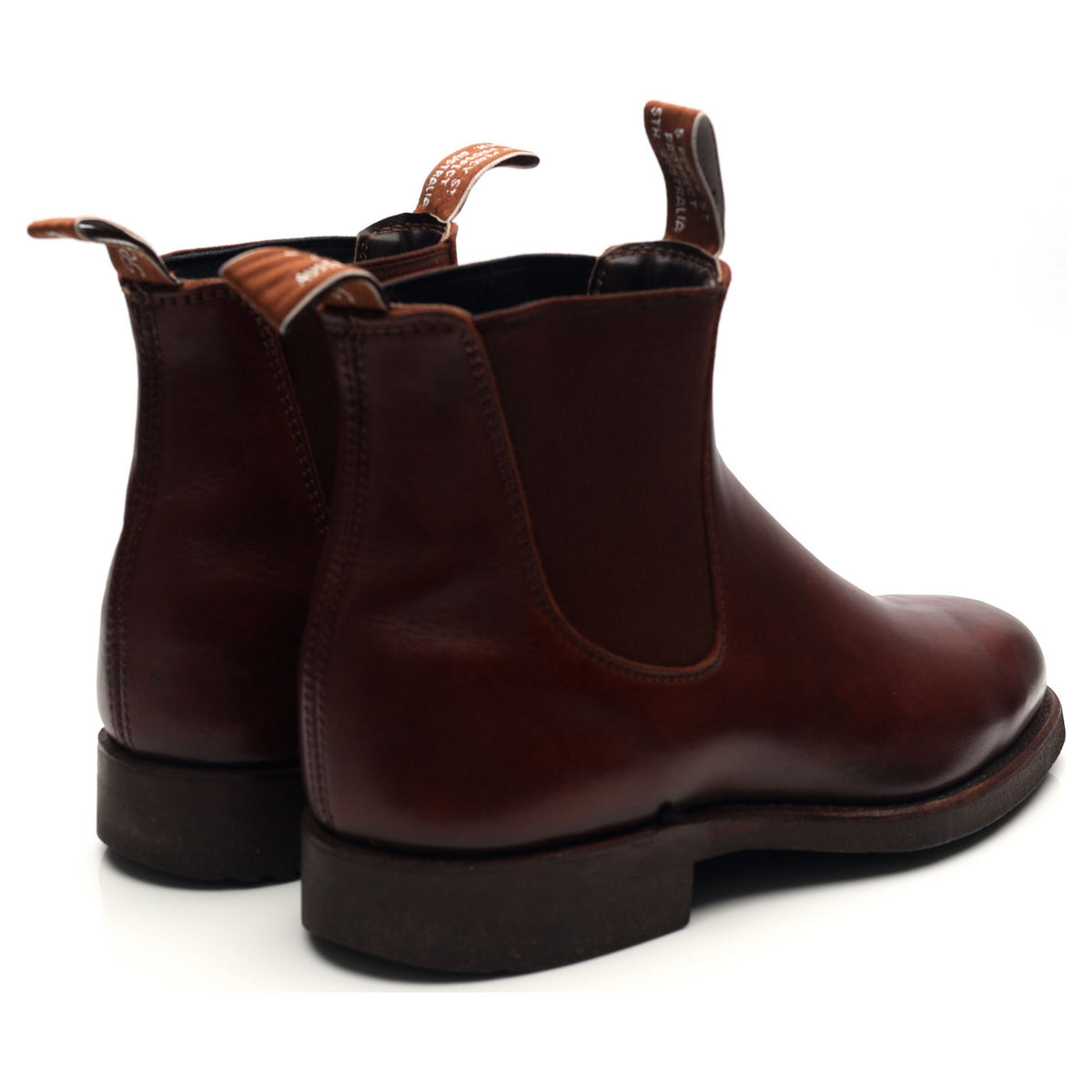 &#39;Comfort Turnout&#39; Brown Leather Chelsea Boots UK 7 H