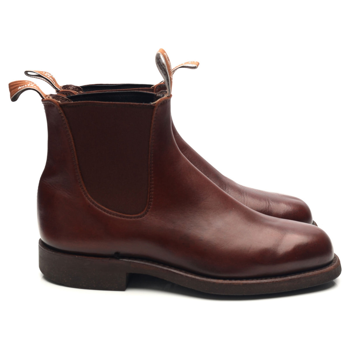 &#39;Comfort Turnout&#39; Brown Leather Chelsea Boots UK 7 H