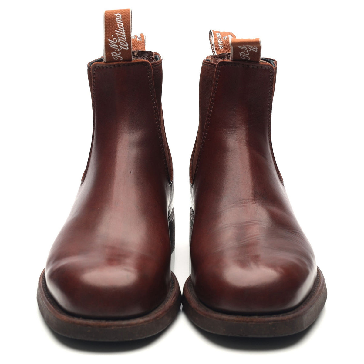 &#39;Comfort Turnout&#39; Brown Leather Chelsea Boots UK 7 H