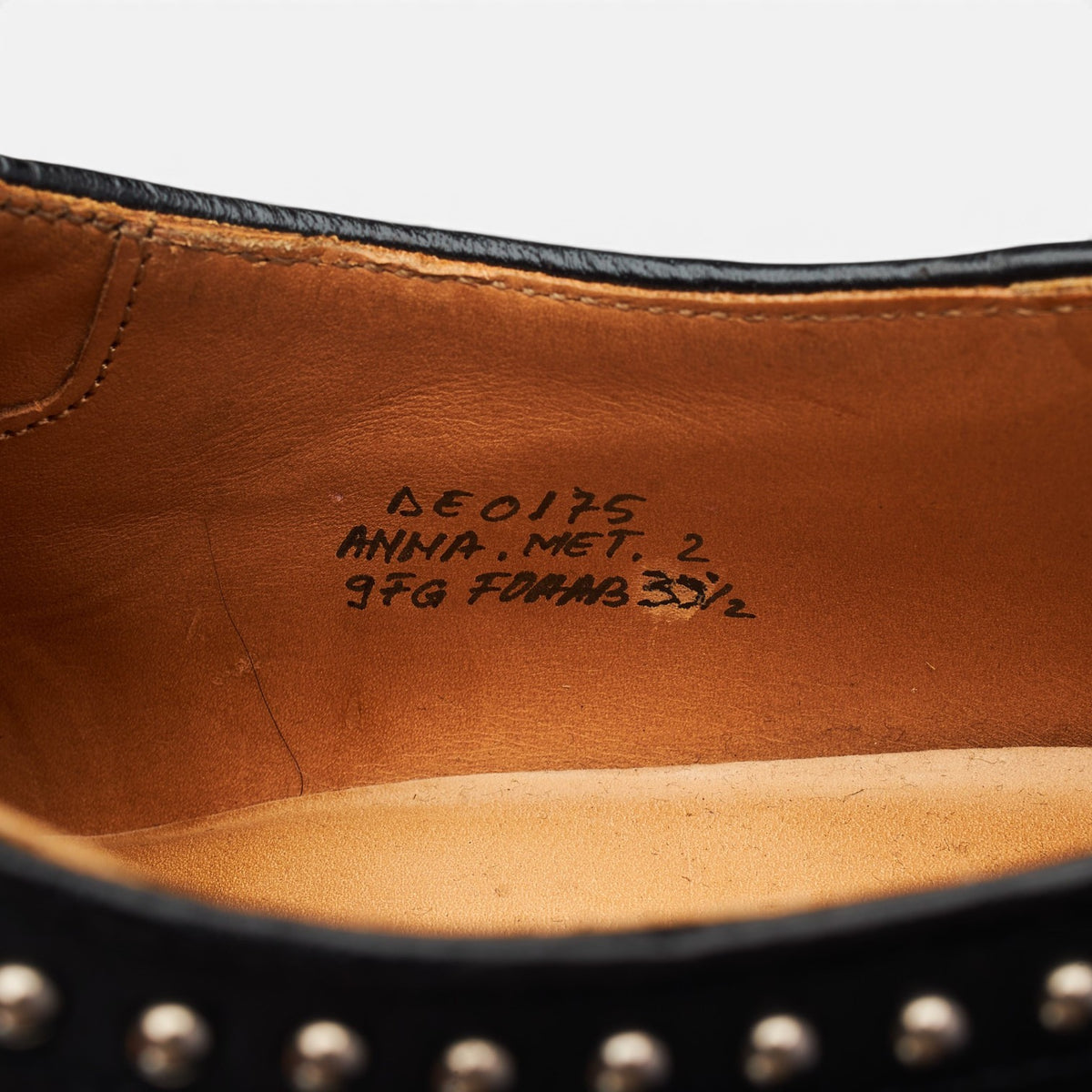 Women's 'Anna Met. 2' Black Leather Oxford UK 6.5 EU 39.5
