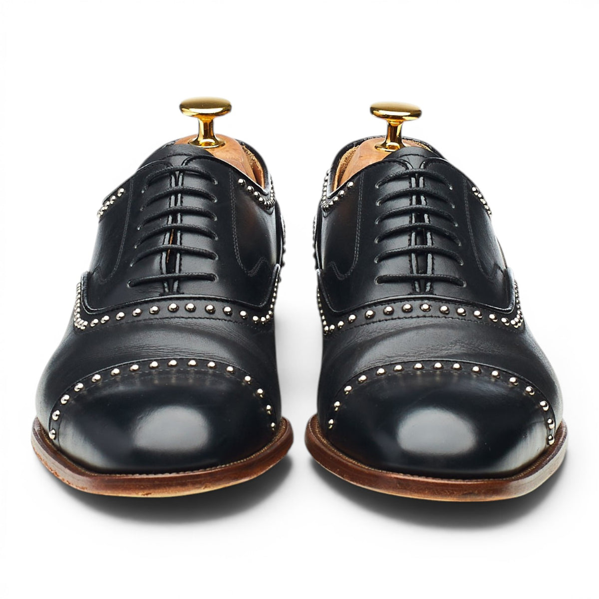 Women's 'Anna Met. 2' Black Leather Oxford UK 6.5 EU 39.5