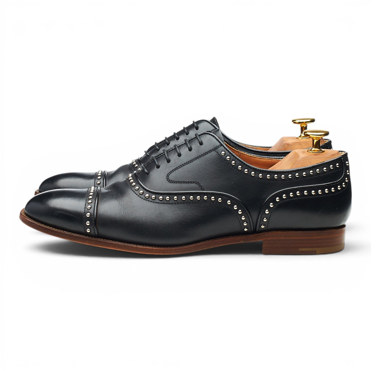 Women's 'Anna Met. 2' Black Leather Oxford UK 6.5 EU 39.5