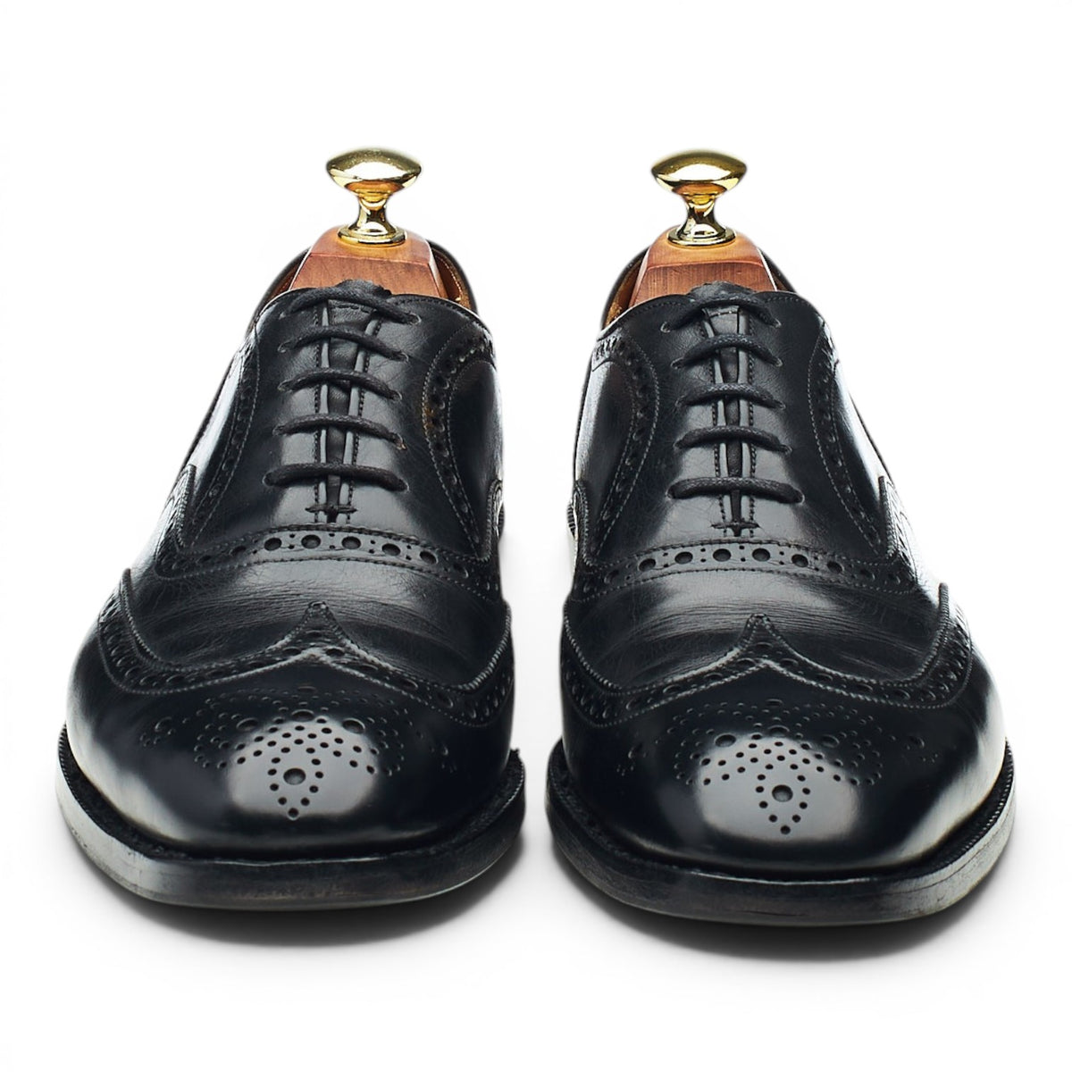 'Chetwynd' Black Leather Oxford Brogues UK 7.5 D