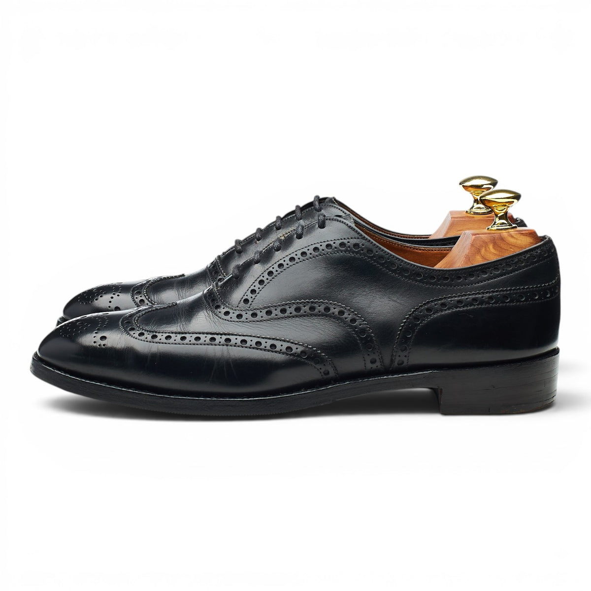 'Chetwynd' Black Leather Oxford Brogues UK 7.5 D