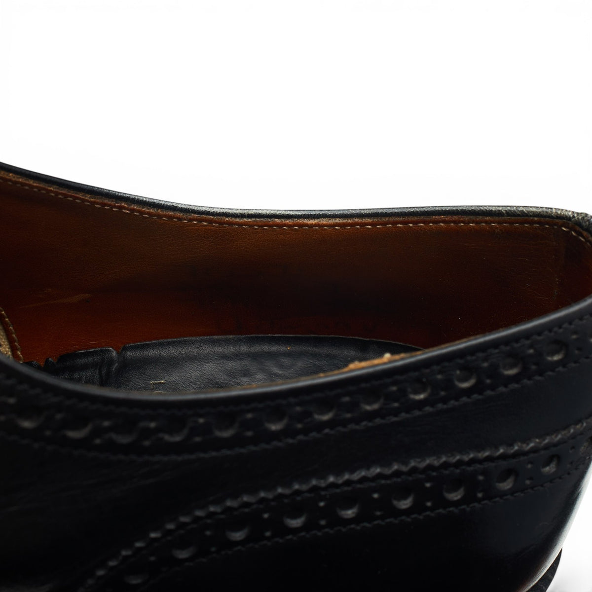 'Chetwynd' Black Leather Oxford Brogues UK 7.5 D