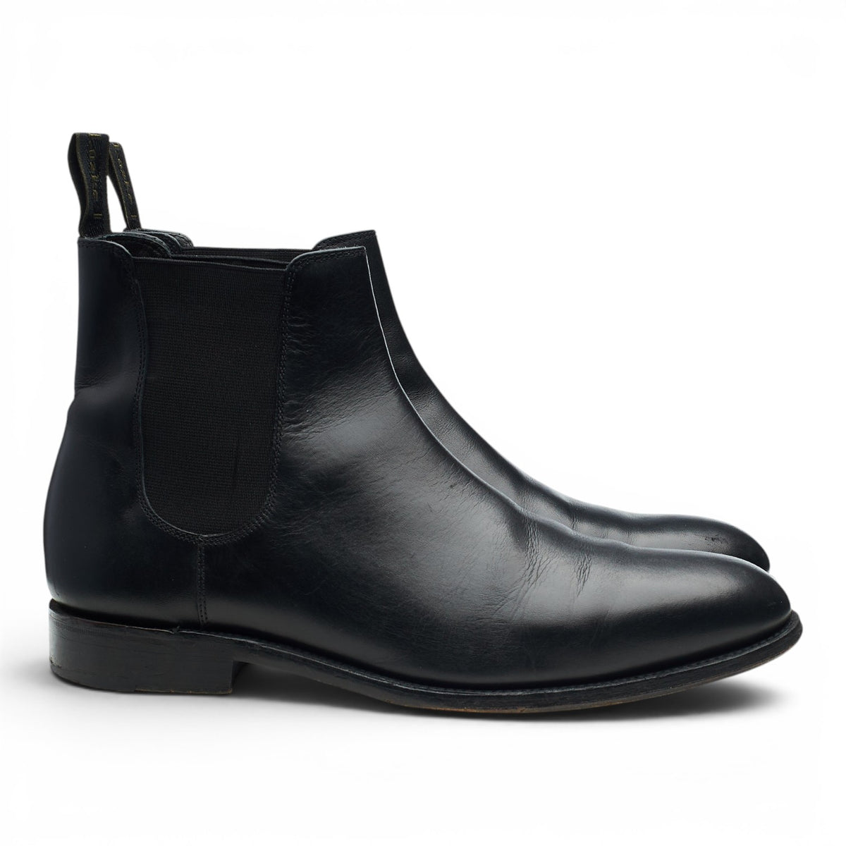 1880 'Coppergate' Black Leather Chelsea Boots UK 8 F
