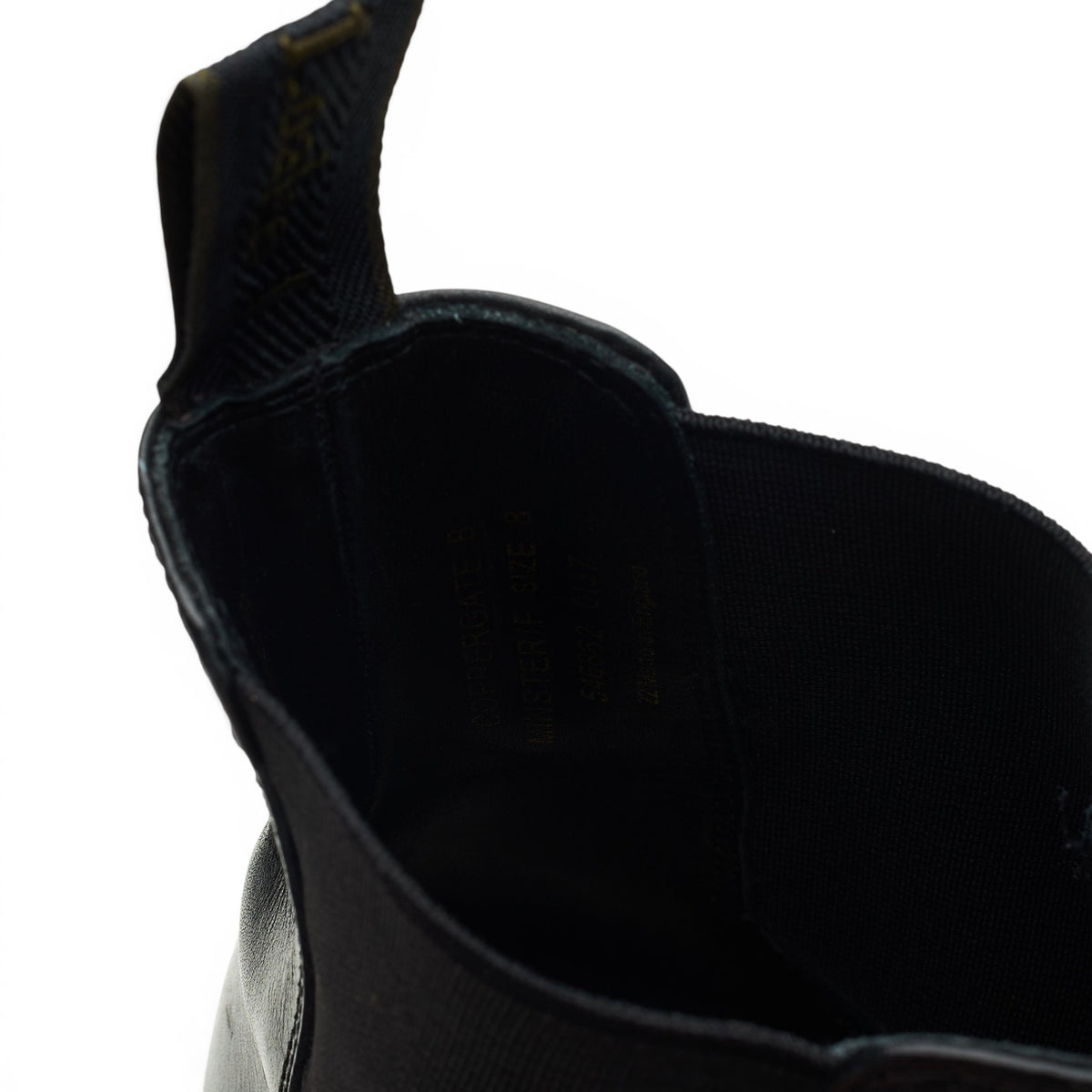 1880 'Coppergate' Black Leather Chelsea Boots UK 8 F