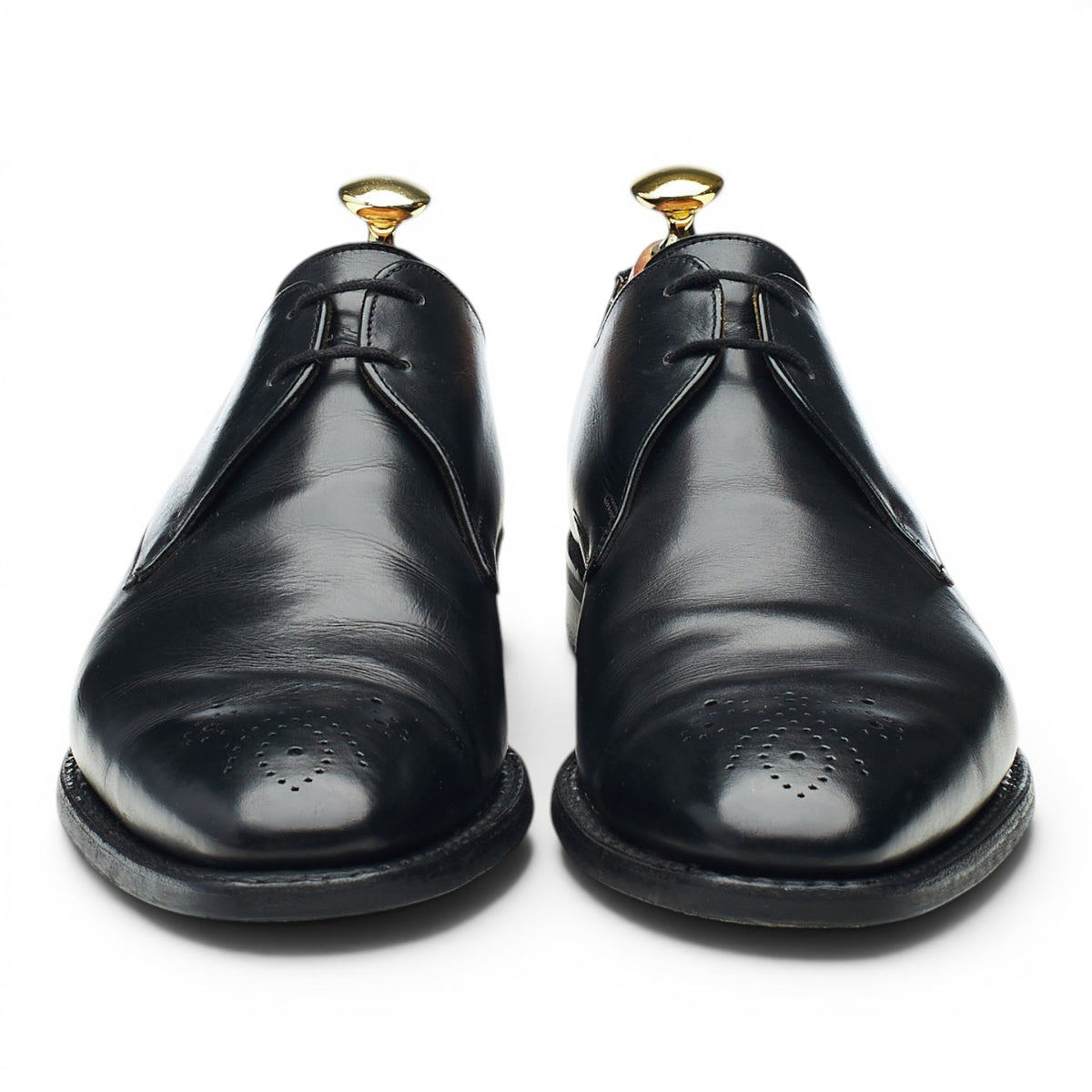 'Liverpool' Black Leather Derby UK 7.5 F