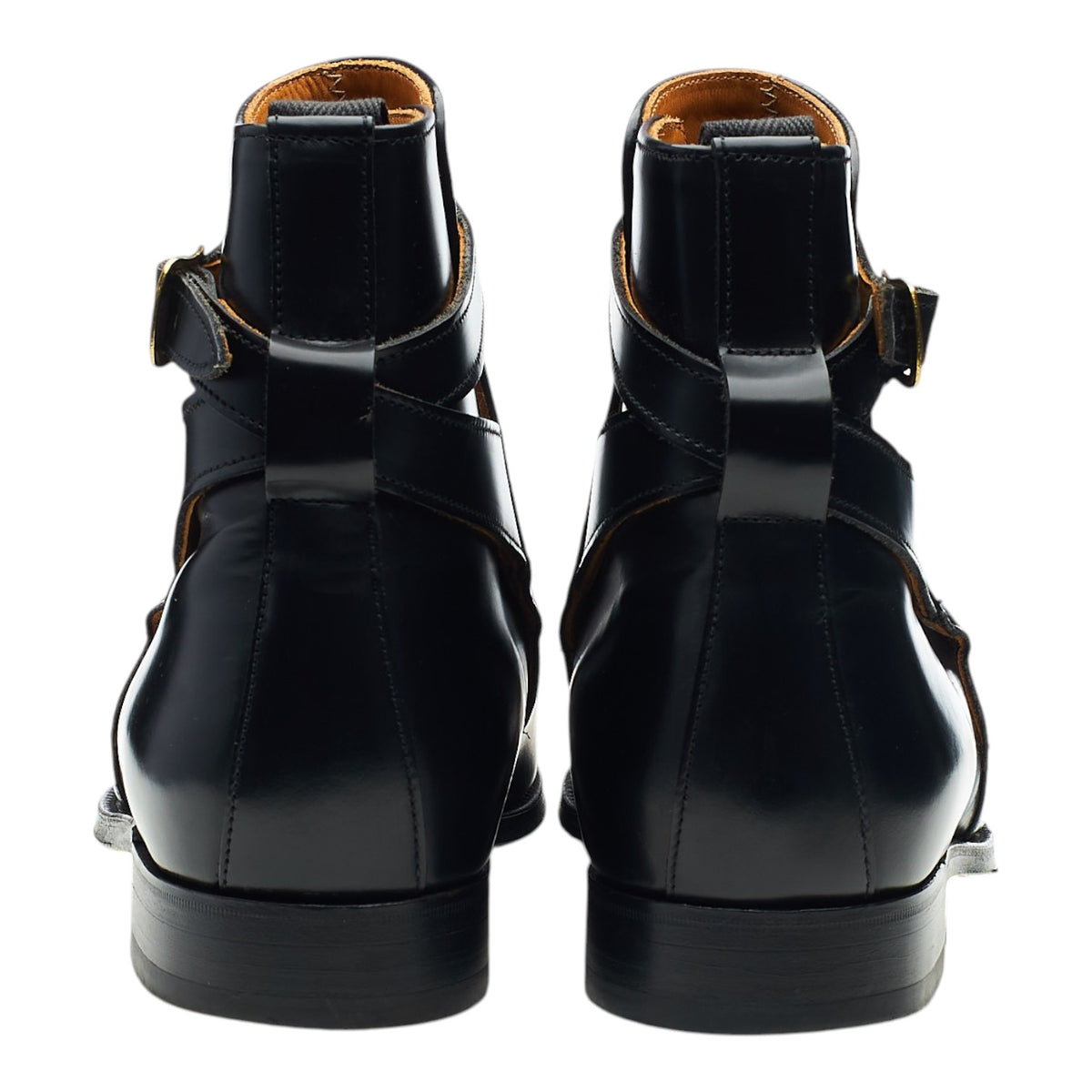 'Lambourne' Black Leather Boots UK 8.5 FX