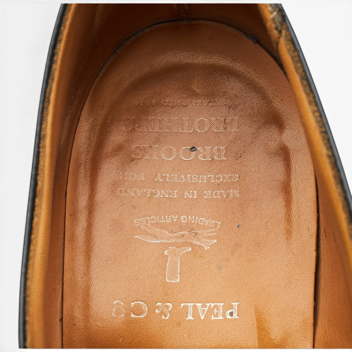 Peal & Co Black Leather Monk Strap UK 8.5 US 9 D
