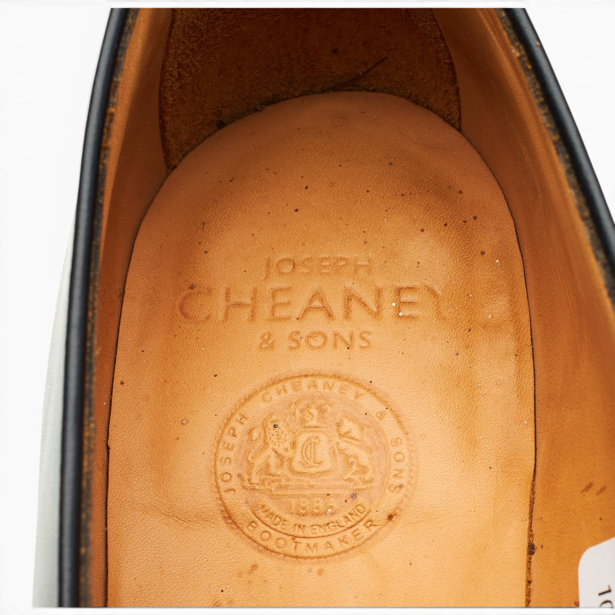 'Gracechurch' Black Leather Loafers UK 10.5 G