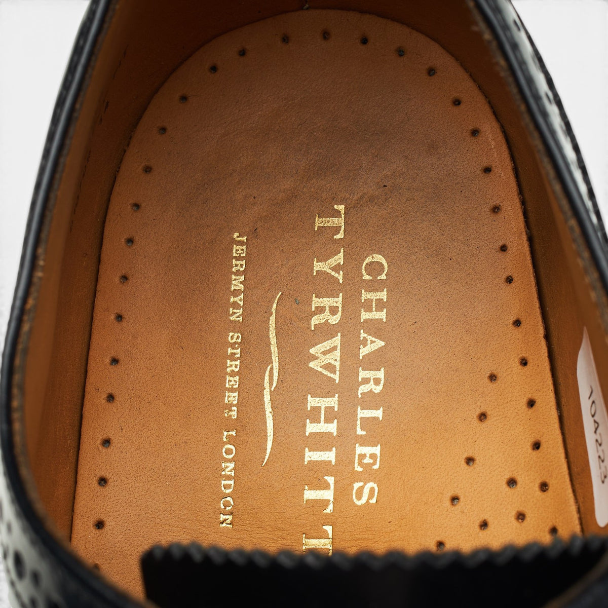 'Brogue' Black Leather Oxford Brogues UK 7.5 F