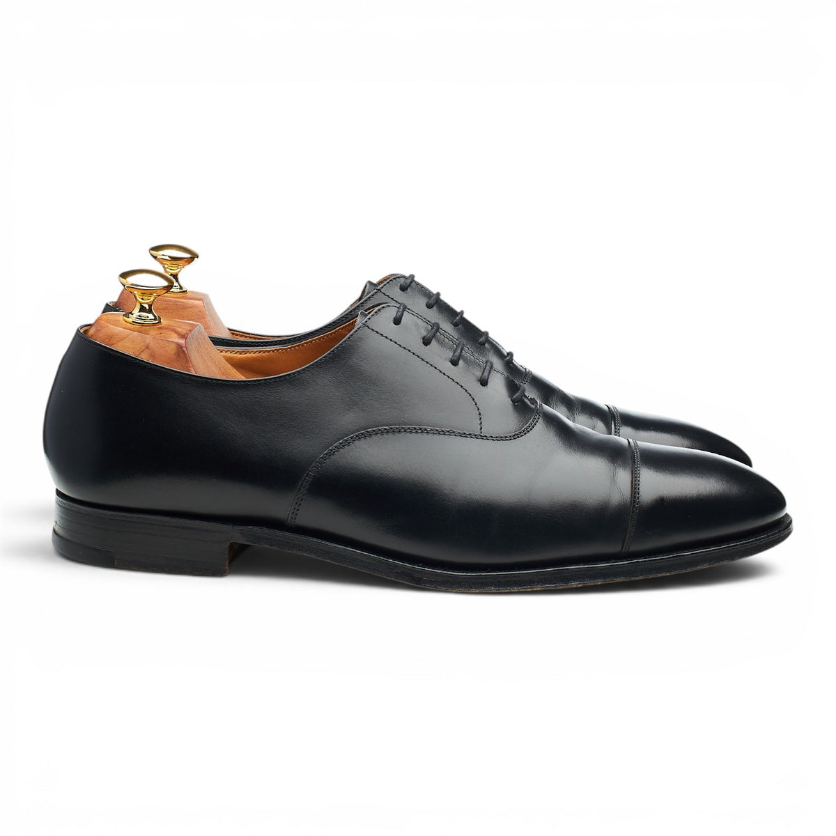 'Connaught' Black Leather Oxford UK 10 E