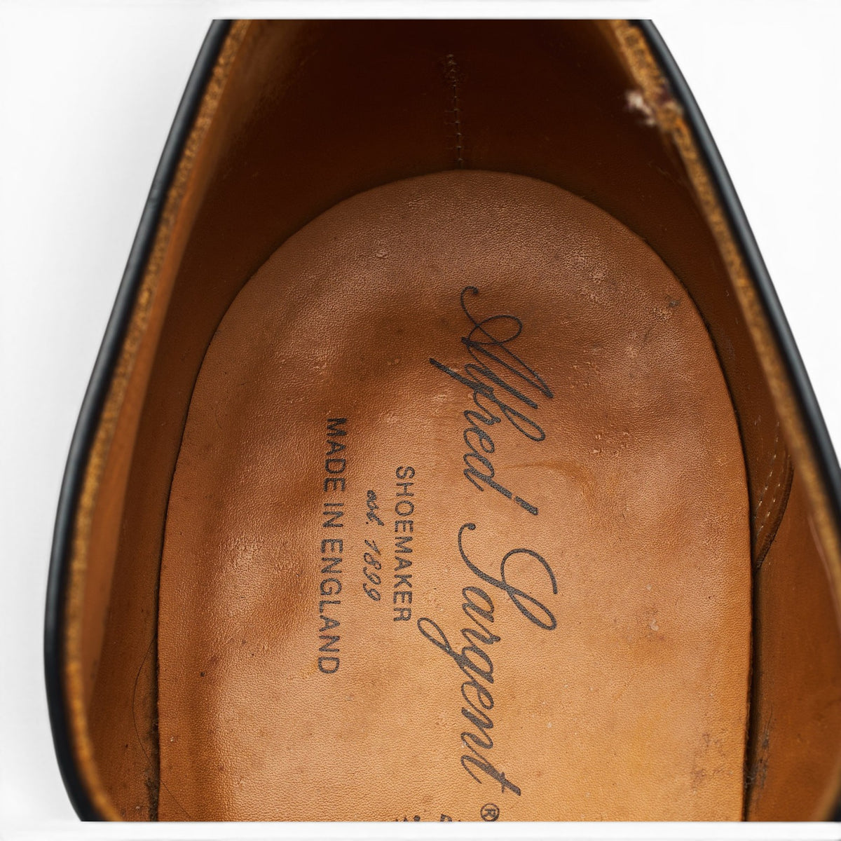 'Epsom' Black Leather Oxford UK 7.5 F