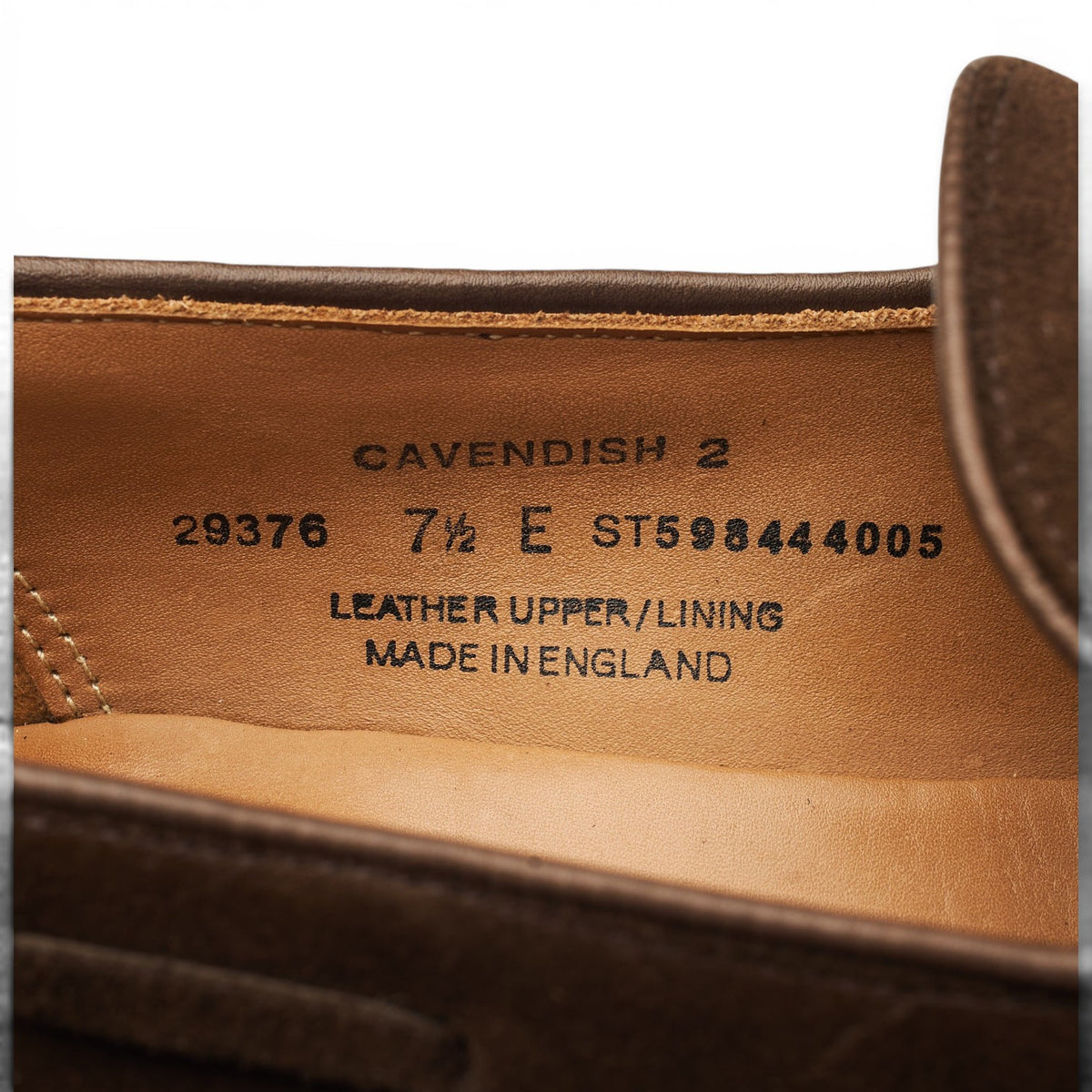 'Cavendish 2' Dark Brown Suede Tassel Loafers UK 7.5 E