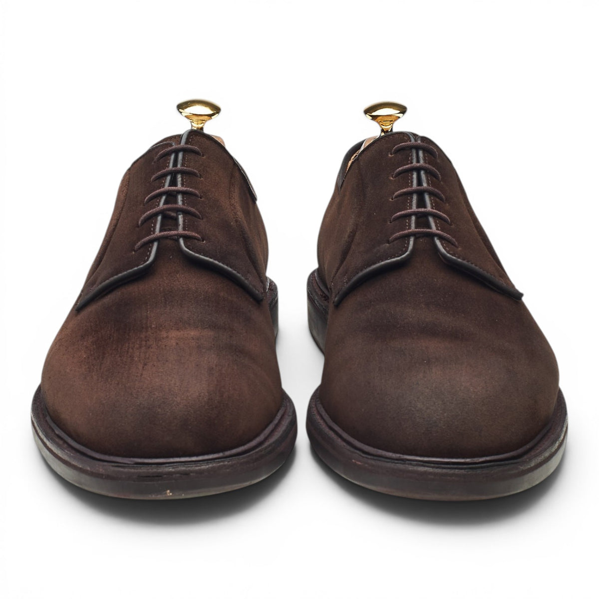'Lanark 3' Dark Brown Suede Derby UK 11 E