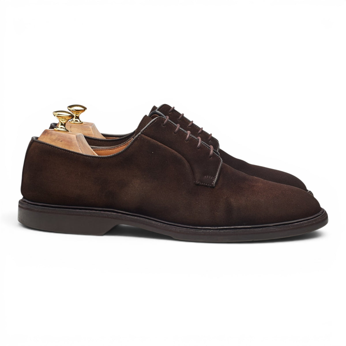 'Lanark 3' Dark Brown Suede Derby UK 11 E
