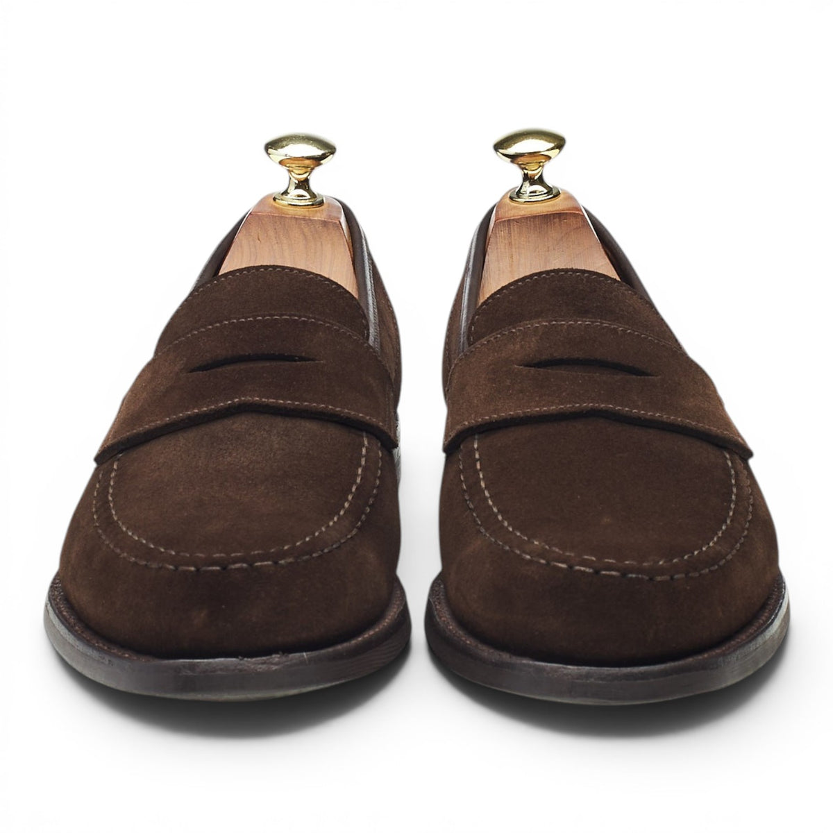'Harvard 2' Dark Brown Suede Loafers UK 7.5 E