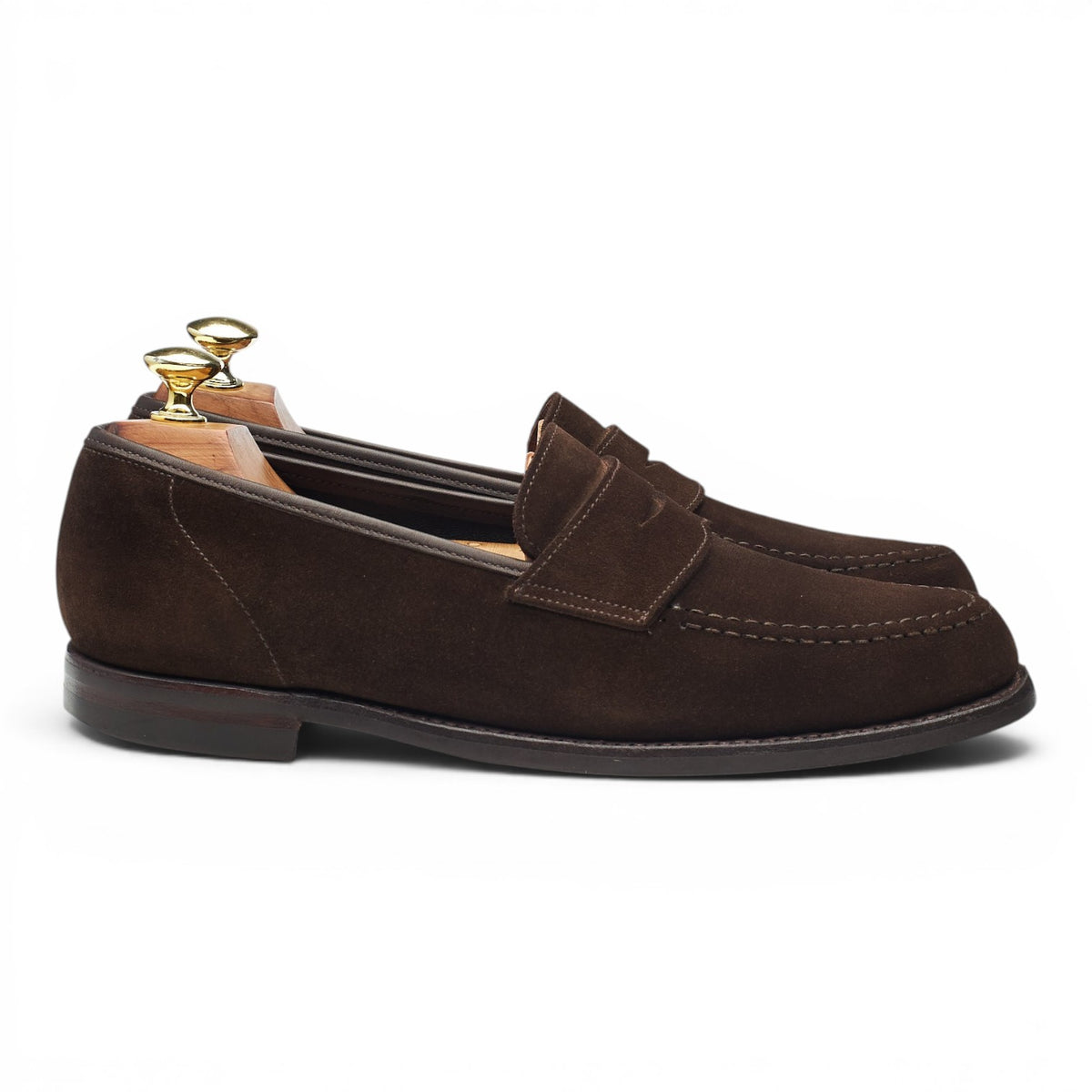 'Harvard 2' Dark Brown Suede Loafers UK 7.5 E