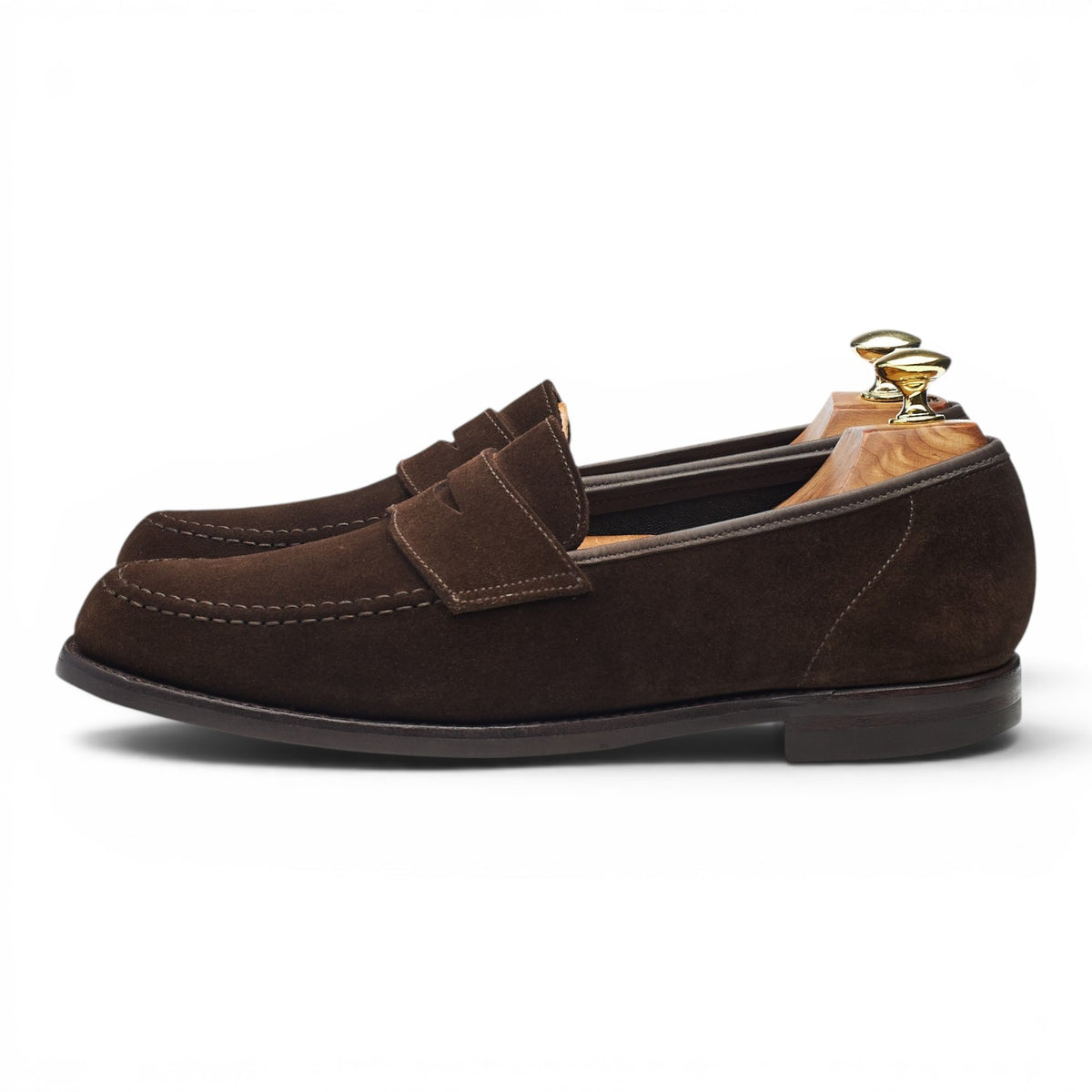 'Harvard 2' Dark Brown Suede Loafers UK 7.5 E