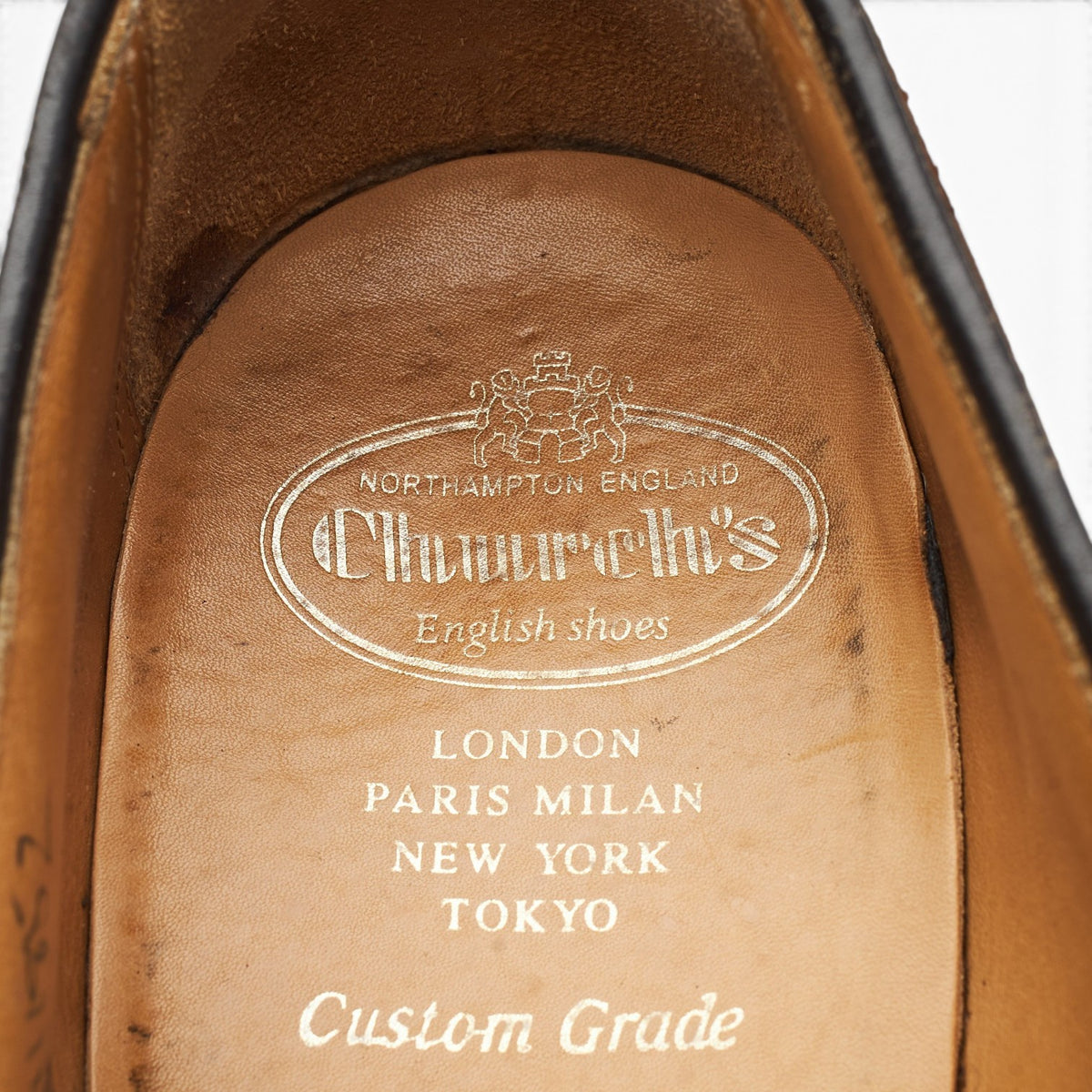 'Swanley' Brown Suede Split Toe Loafers UK 9.5 F