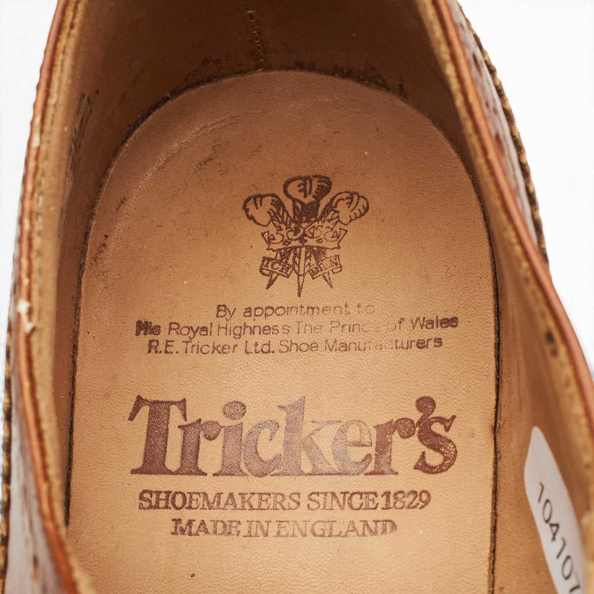 'Bourton' Tan Brown Leather Derby Brogues UK 6