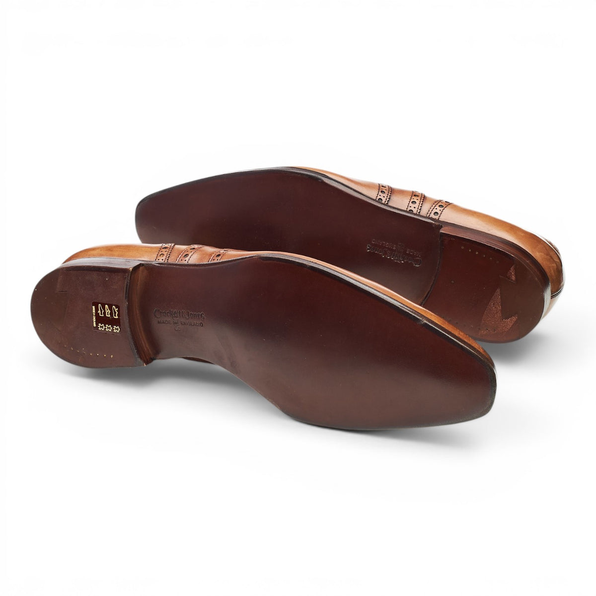 'Fairford' Tan Brown Leather Oxford Brogues UK 9.5 E