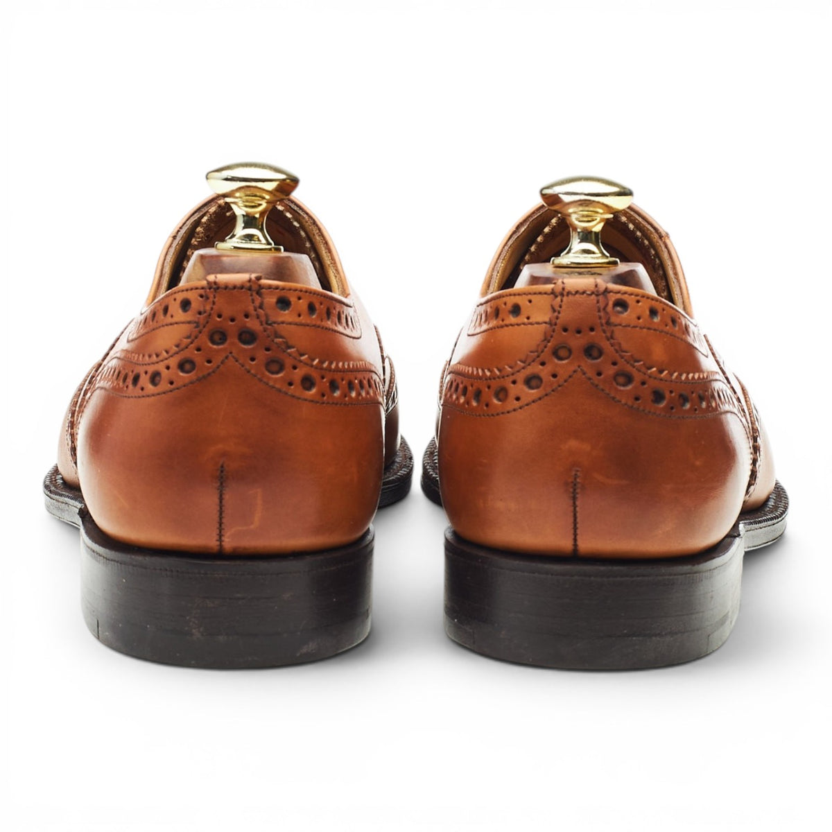 'Brisbane' Tan Brown Leather Oxford Brogues UK 7.5 G