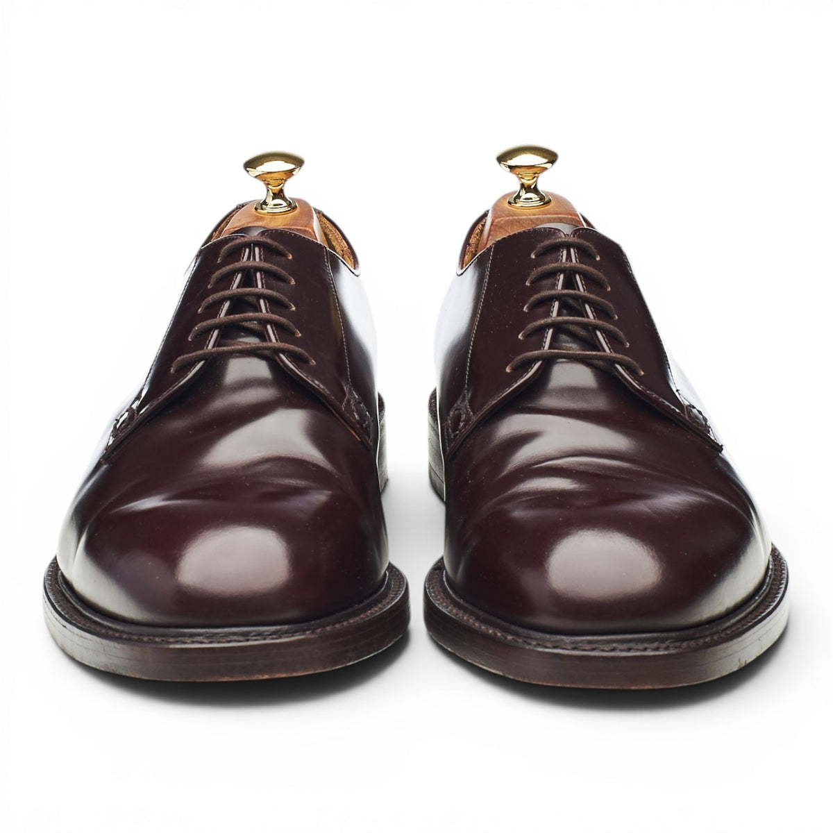 'Waverley' Burgundy Leather Derby UK 10.5 F