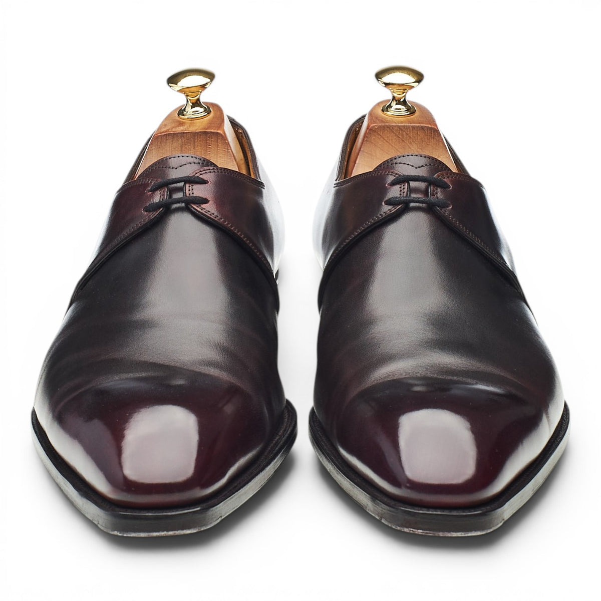 Deco 'Wilde' Burgundy Patina Leather Derby UK 10 F