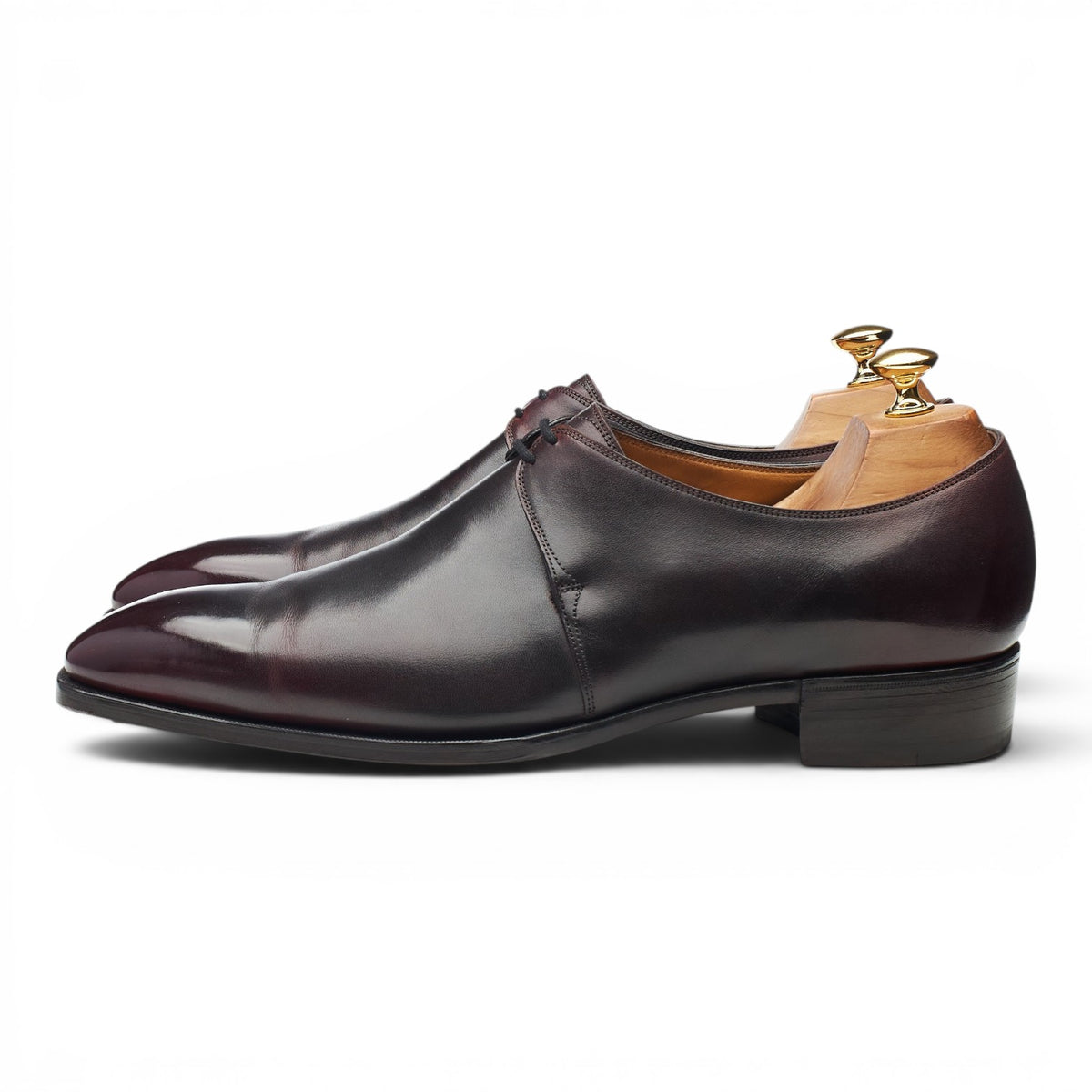 Deco 'Wilde' Burgundy Patina Leather Derby UK 10 F