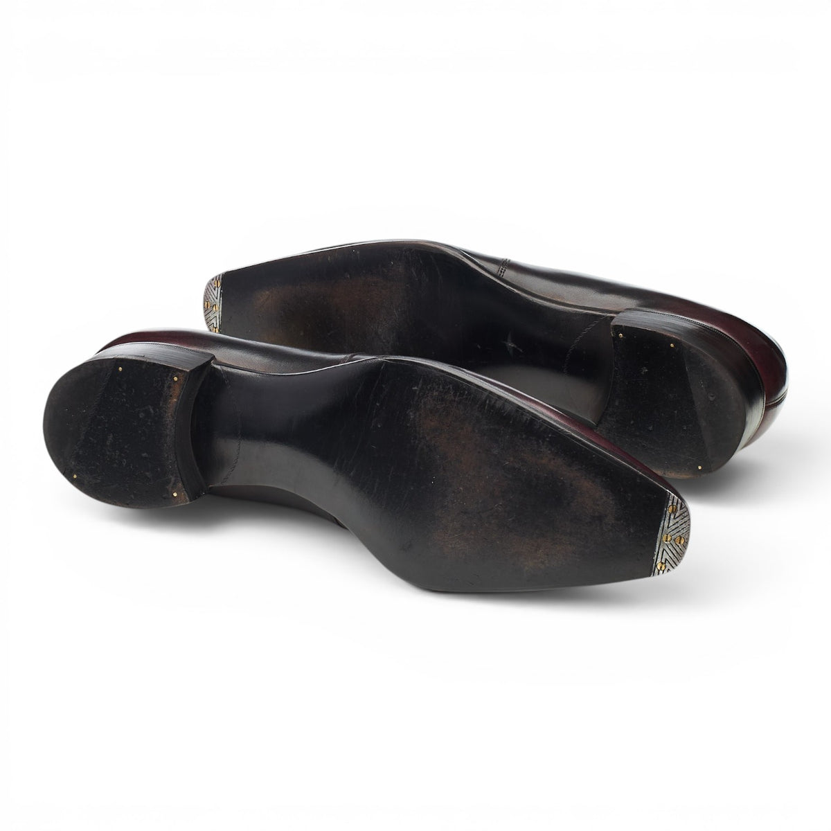 Deco 'Wilde' Burgundy Patina Leather Derby UK 10 F