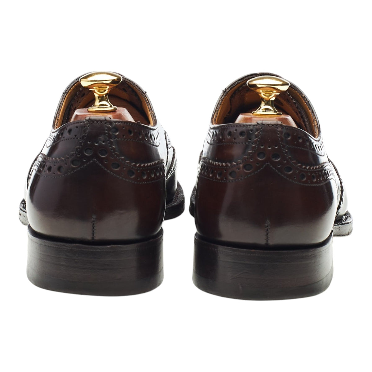 'Burwood' Dark Brown Leather Oxford Brogues UK 9 F