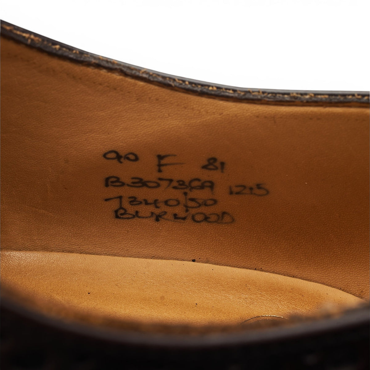 'Burwood' Dark Brown Leather Oxford Brogues UK 9 F