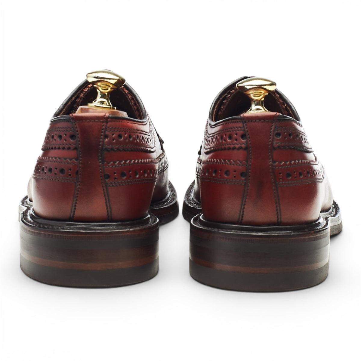 1880 'Birkdale' Brown Leather Derby Brogues UK 7.5 F