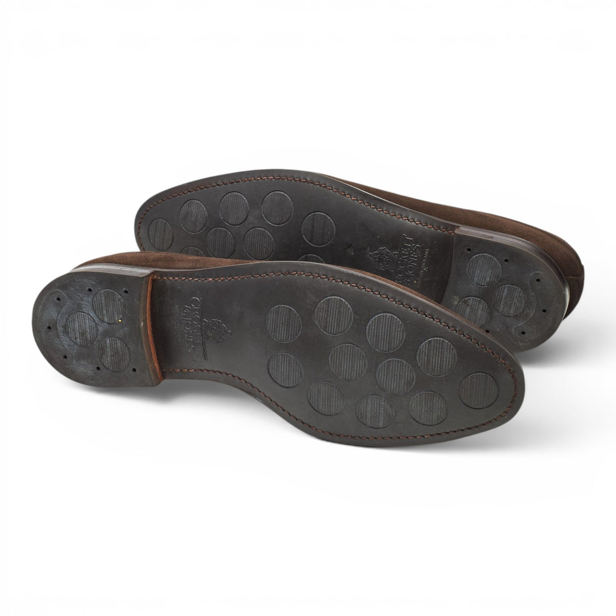 'Hardwick' Dark Brown Suede Split Toe Derby UK 9.5 E