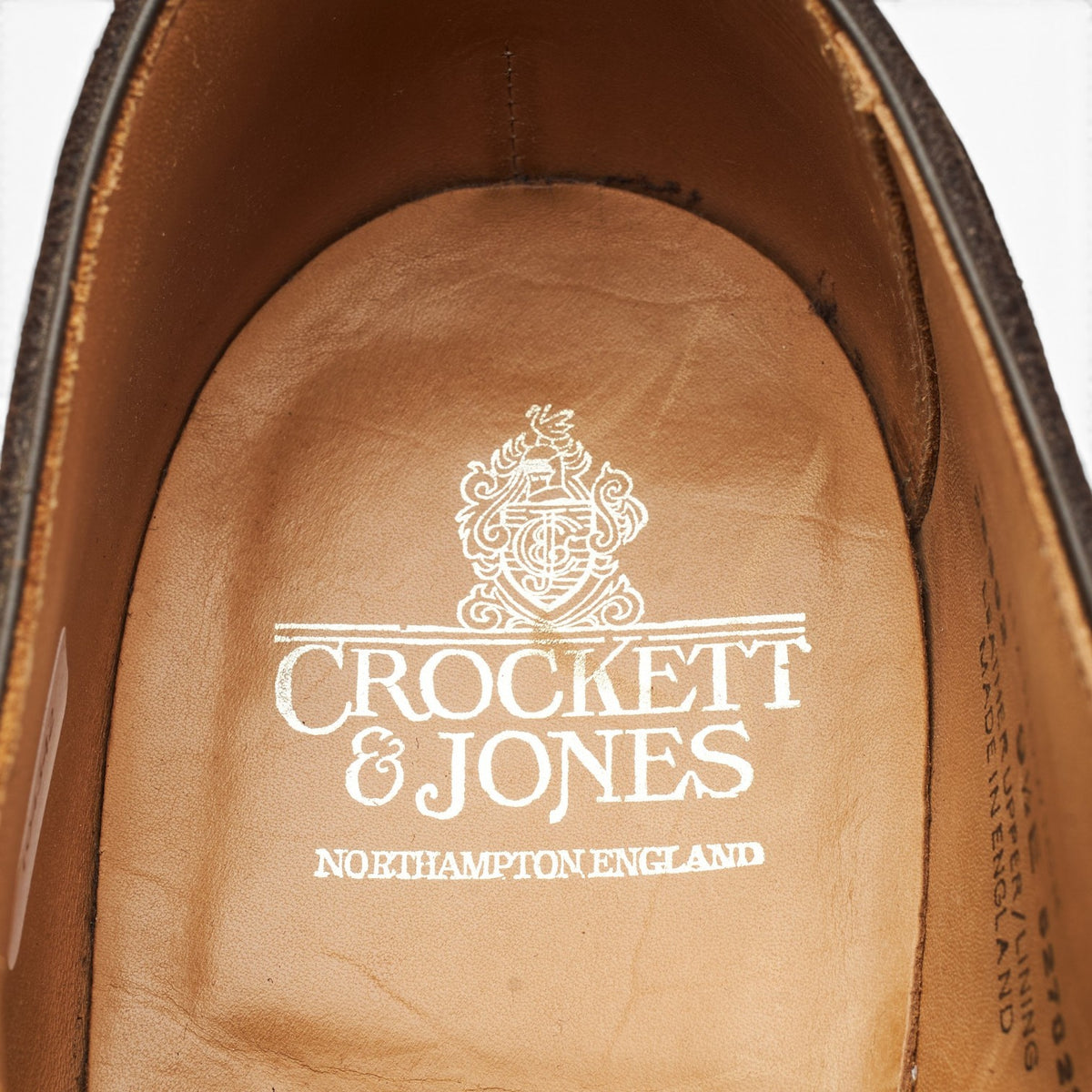 'Hardwick' Dark Brown Suede Split Toe Derby UK 9.5 E