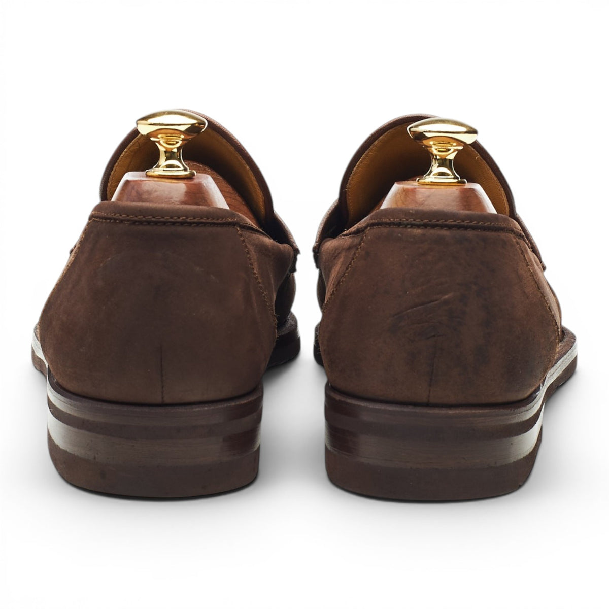 'Catania' Brown Nubuck Moccasins Loafers UK 9 F