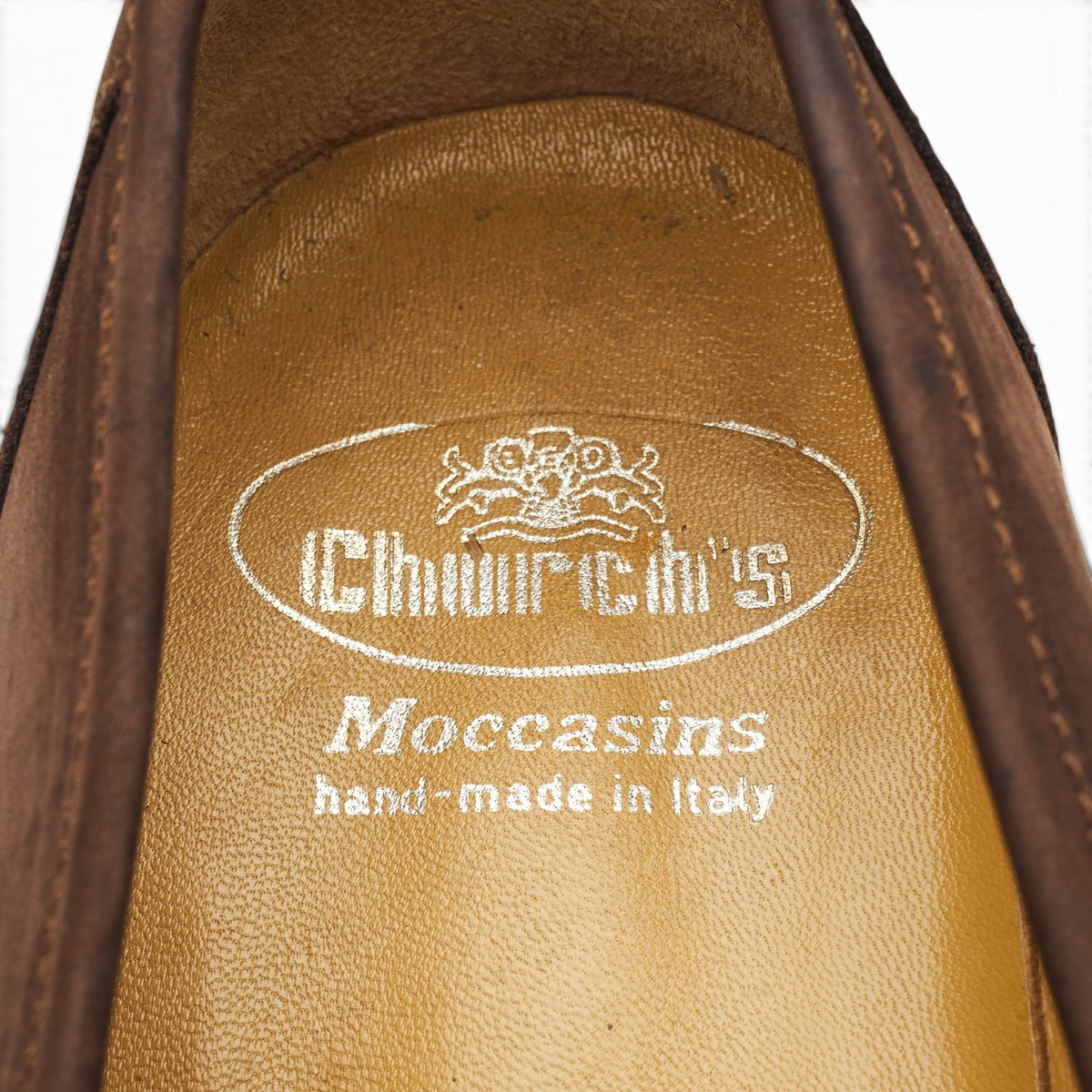 'Catania' Brown Nubuck Moccasins Loafers UK 9 F