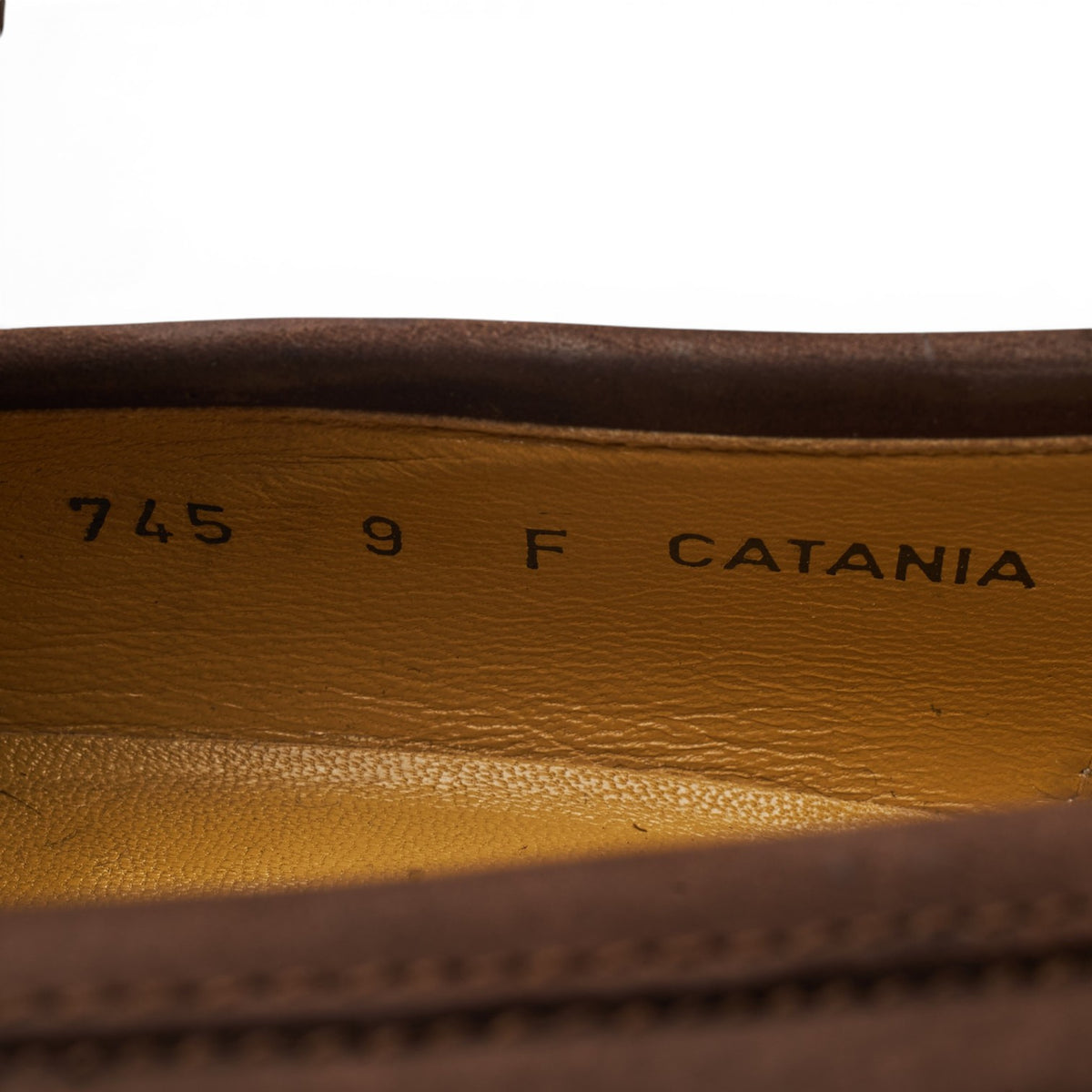 'Catania' Brown Nubuck Moccasins Loafers UK 9 F