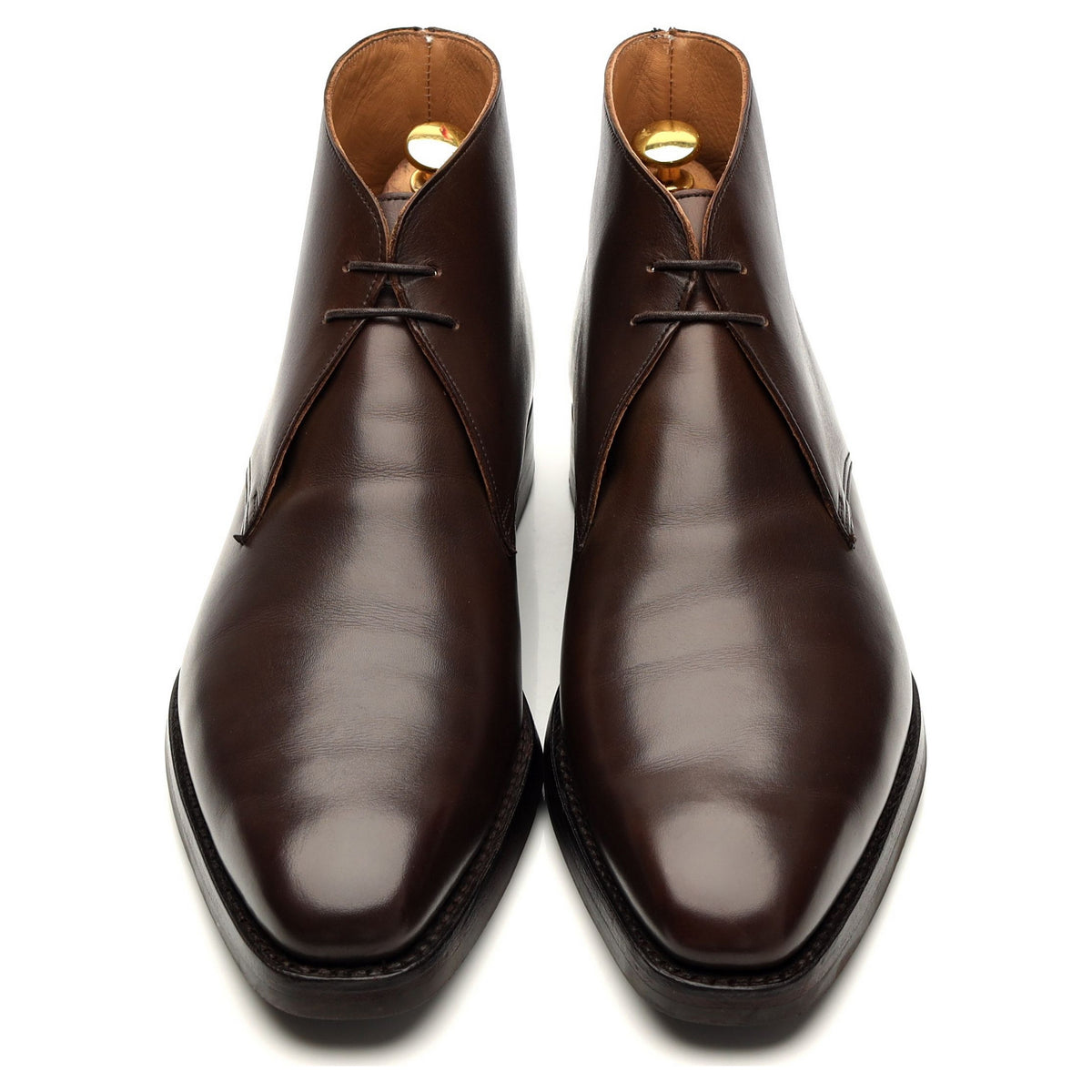 &#39;Tetbury&#39; Dark Brown Leather Chukka Boots UK 9 E