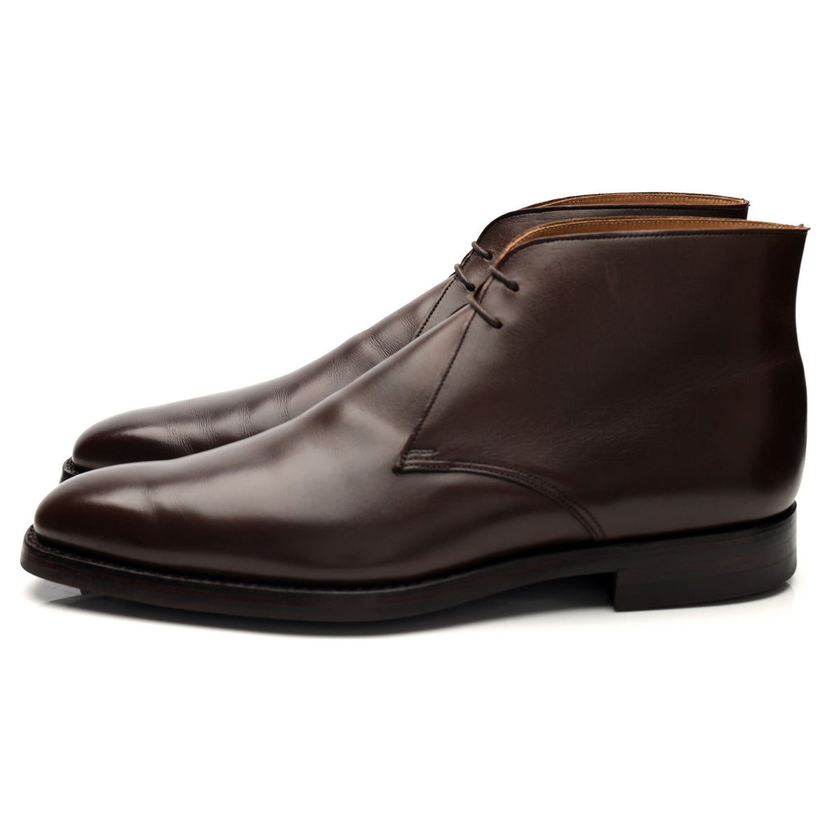 &#39;Tetbury&#39; Dark Brown Leather Chukka Boots UK 9 E