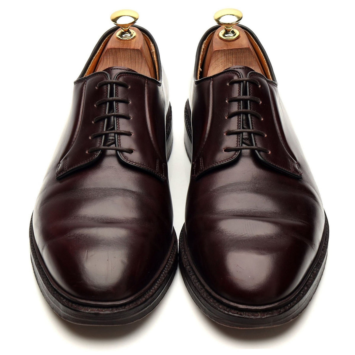 &#39;Lanark&#39; Burgundy Leather Derby UK 8 E