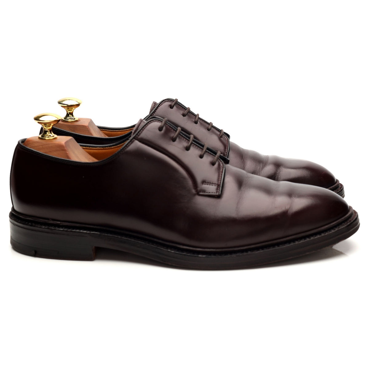 &#39;Lanark&#39; Burgundy Leather Derby UK 8 E