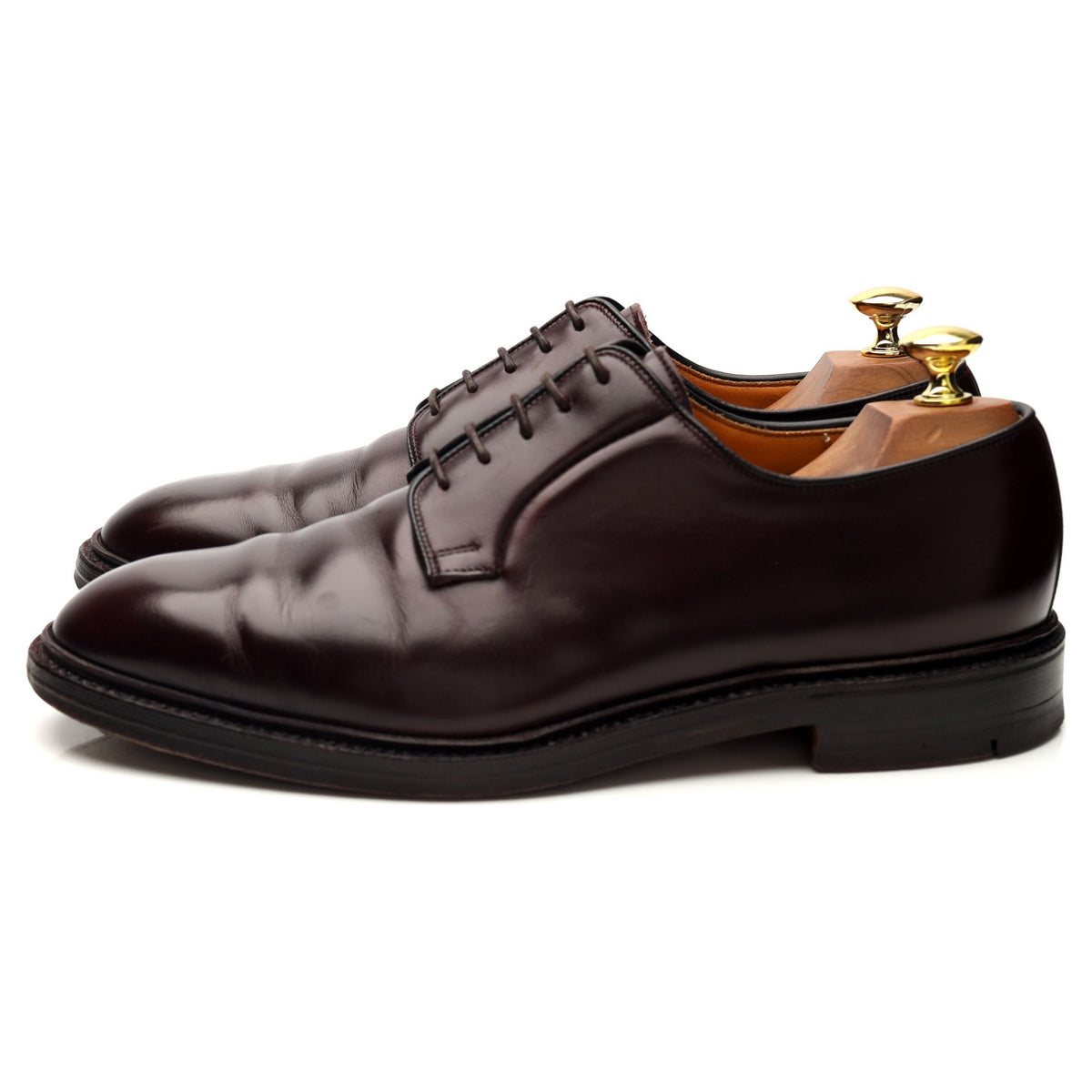&#39;Lanark&#39; Burgundy Leather Derby UK 8 E