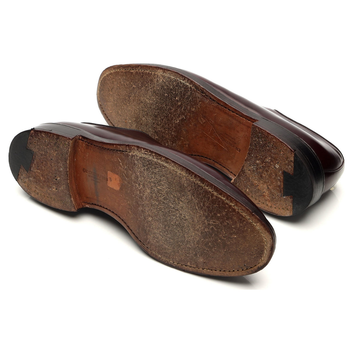 &#39;Lanark&#39; Burgundy Leather Derby UK 8 E