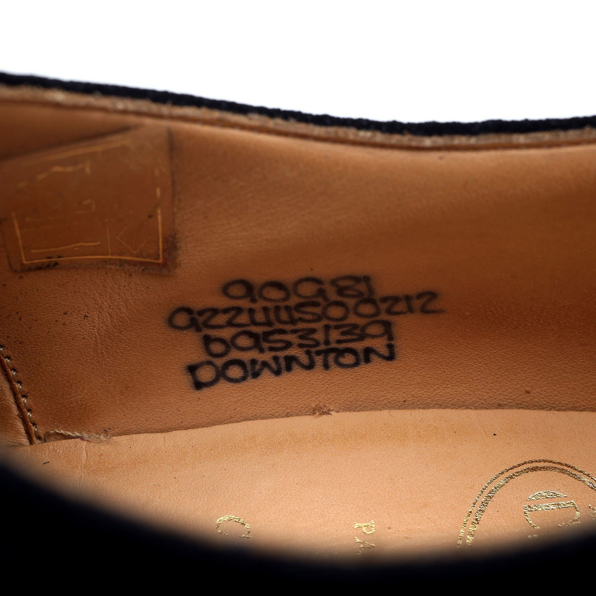&#39;Downton&#39; Navy Blue Suede Oxford Brogues UK 9 G