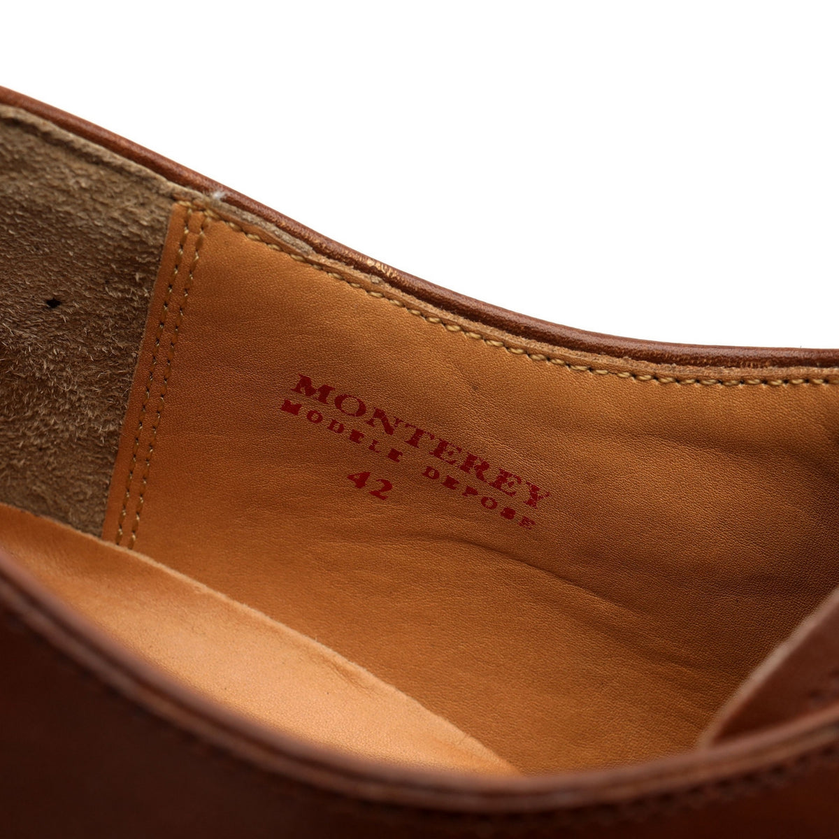 &#39;Monterey&#39; Brown Leather Derby UK 8 EU 42