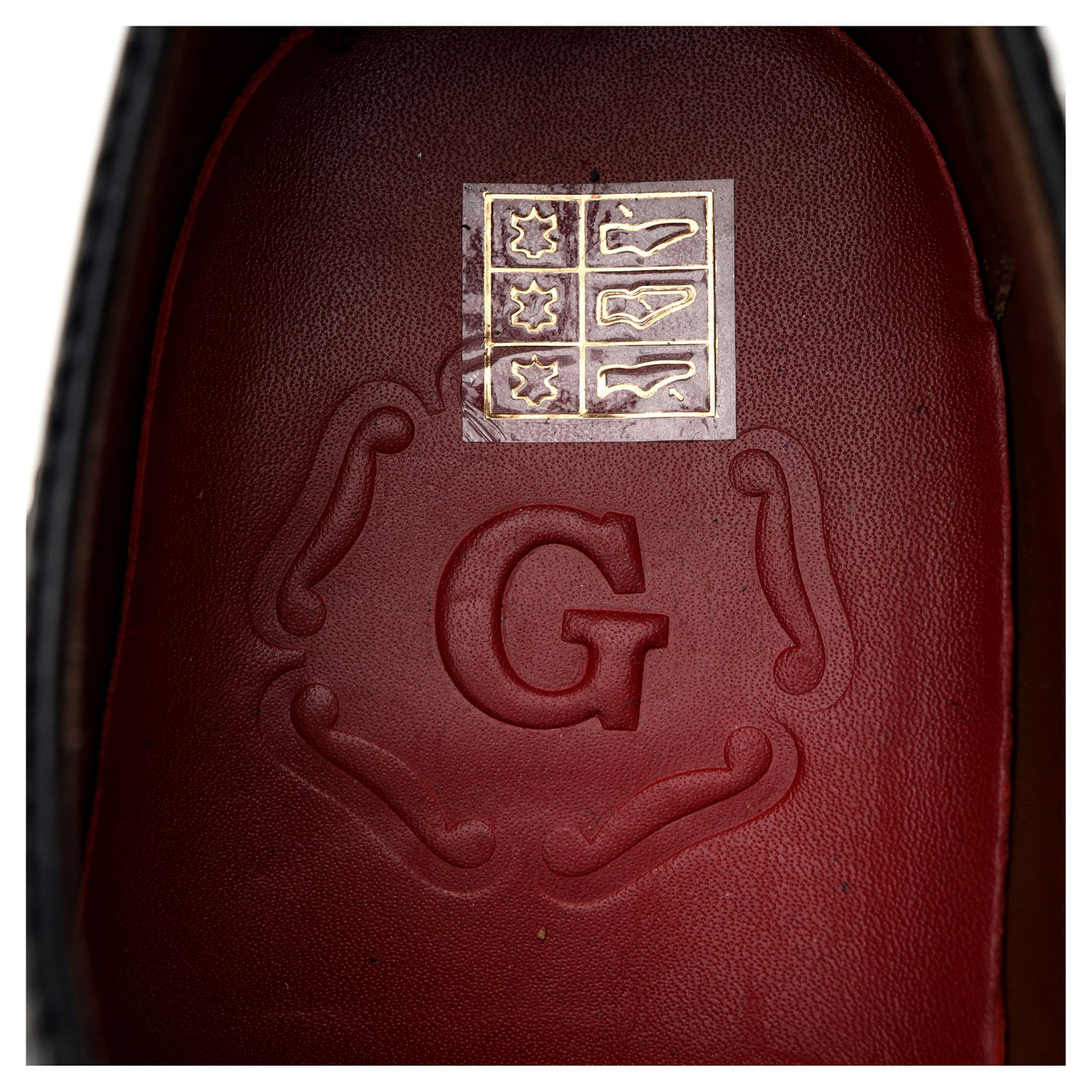 &#39;Angus&#39; Black Leather Oxford Brogues UK 5 G
