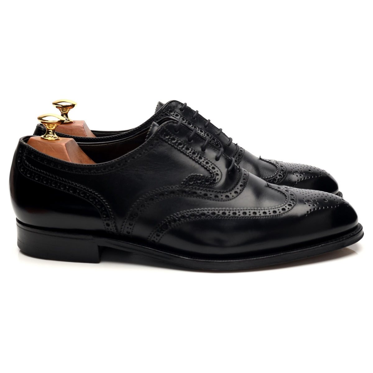 Gordon Scott &#39;London&#39; Black Leather Oxford Brogues UK 9 G